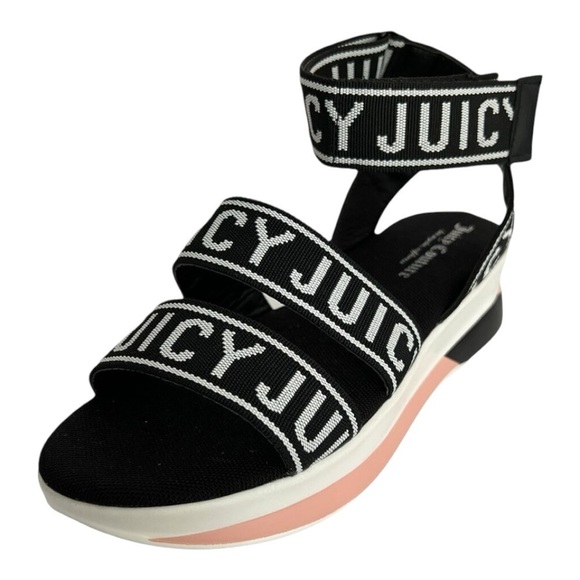 Juicy Couture Impulse Logo Strap Platform Sandals. Size 7. - Picture 2 of 13